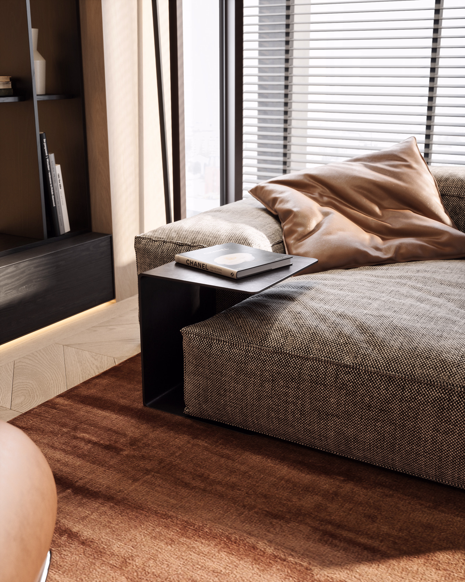 Renaissance Riga living room 3D render, view 4