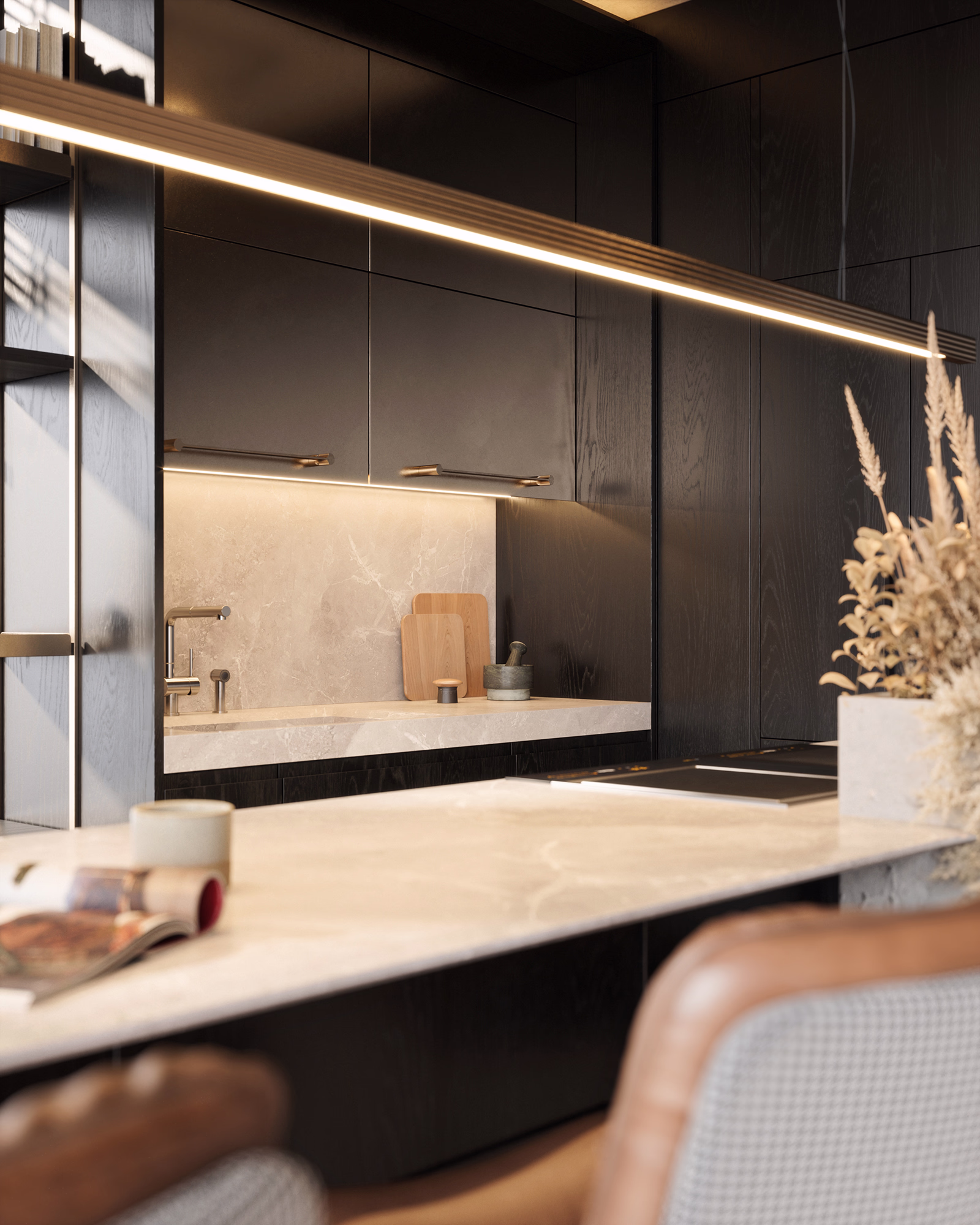 Renaissance Riga living room 3D render, view 10