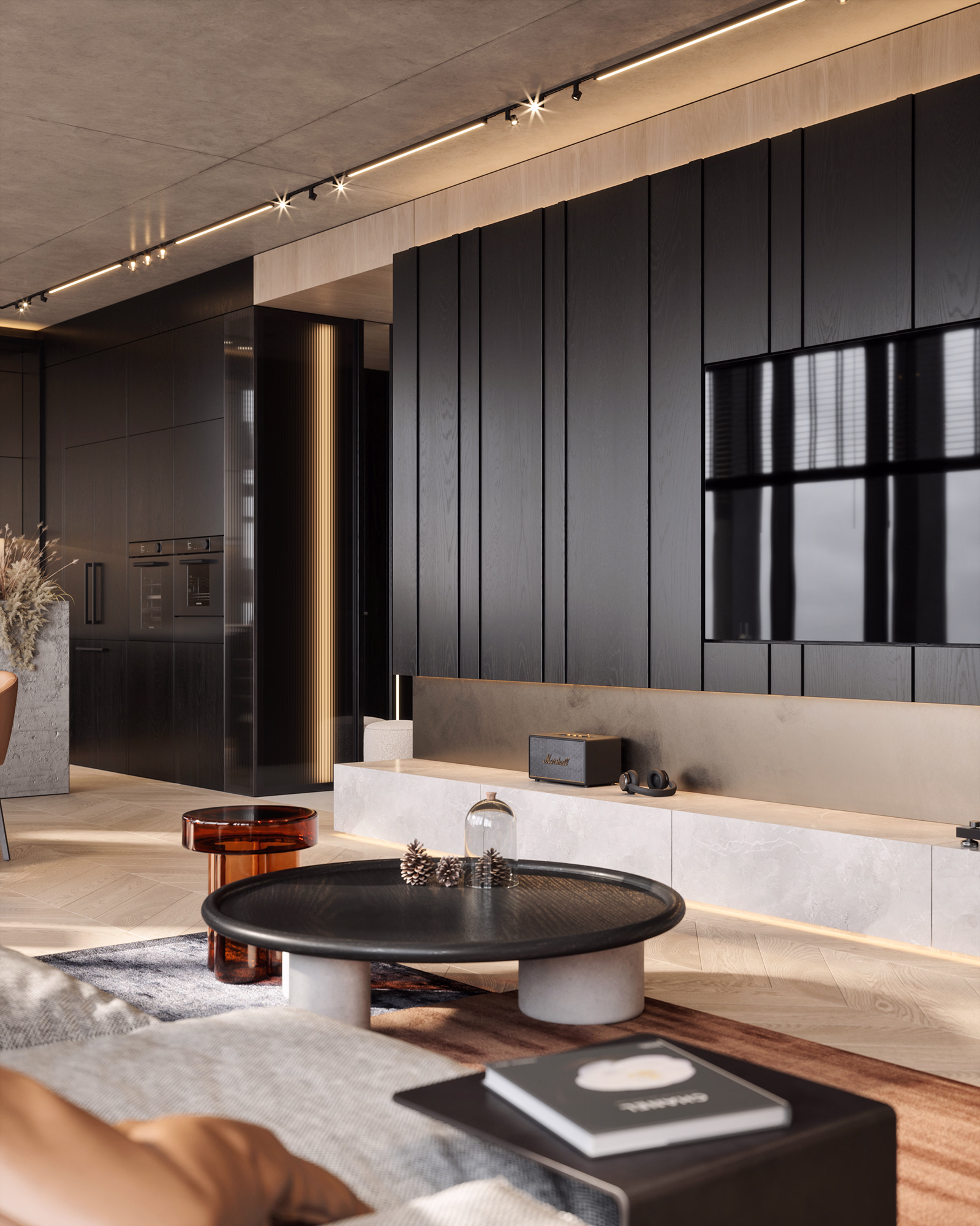 Renaissance Riga living room 3D render, view 12